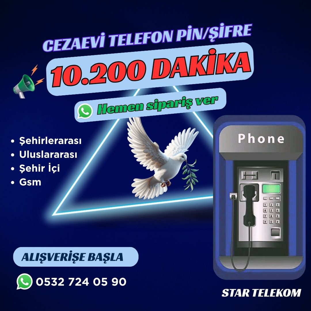 Cezaevi Ankesörlü Telefon 10200 Dakika